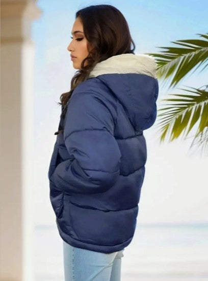 Classic quilted winter coat for women