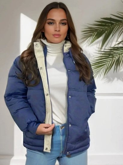 Classic quilted winter coat for women