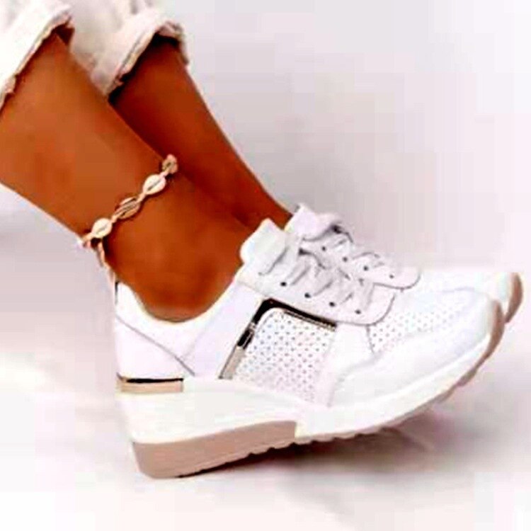 Comfortable women's shoes: large size, non-slip, breathable sneakers