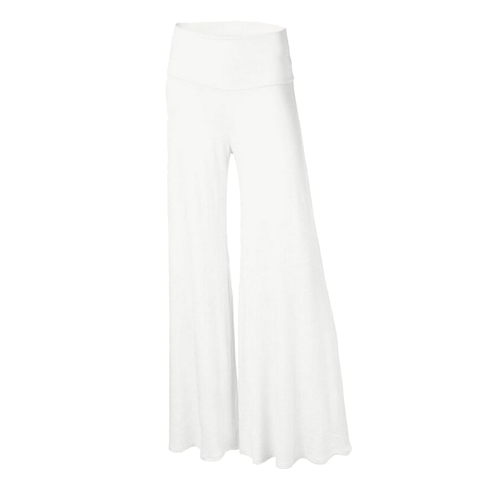 Ladies wide leg trousers 2022 with high waist and button fly