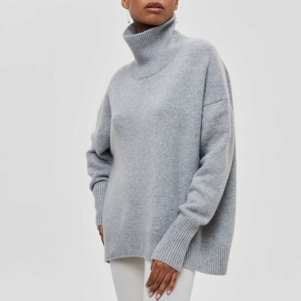 Cintia™ - High-neck knitted jumper