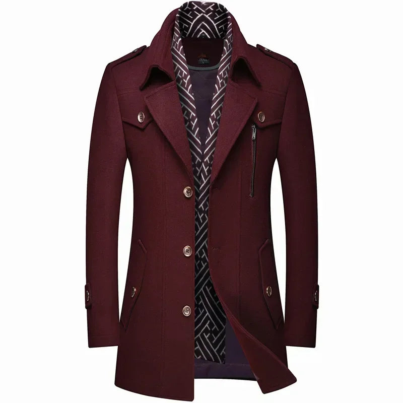 Elegant men's winter coat