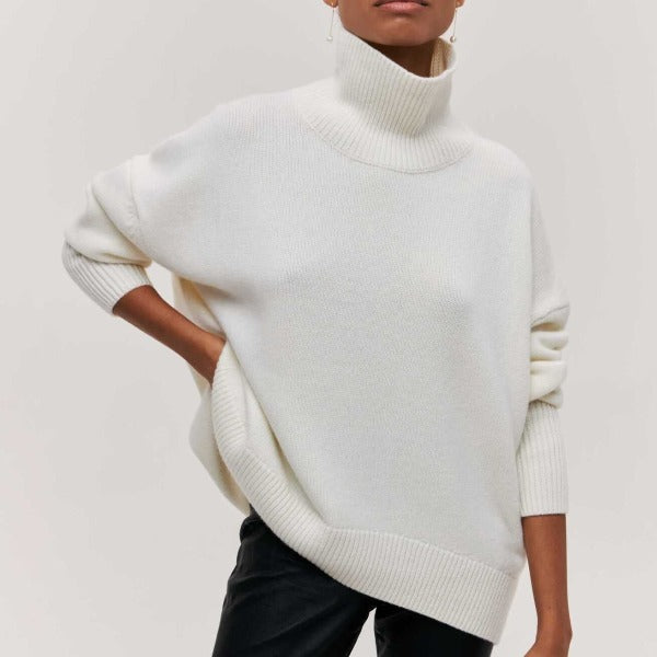 Cintia™ - High-neck knitted jumper