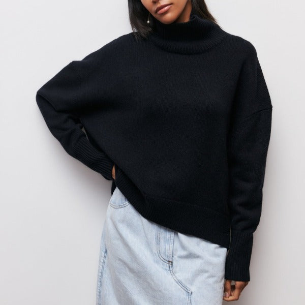 Cintia™ - High-neck knitted jumper