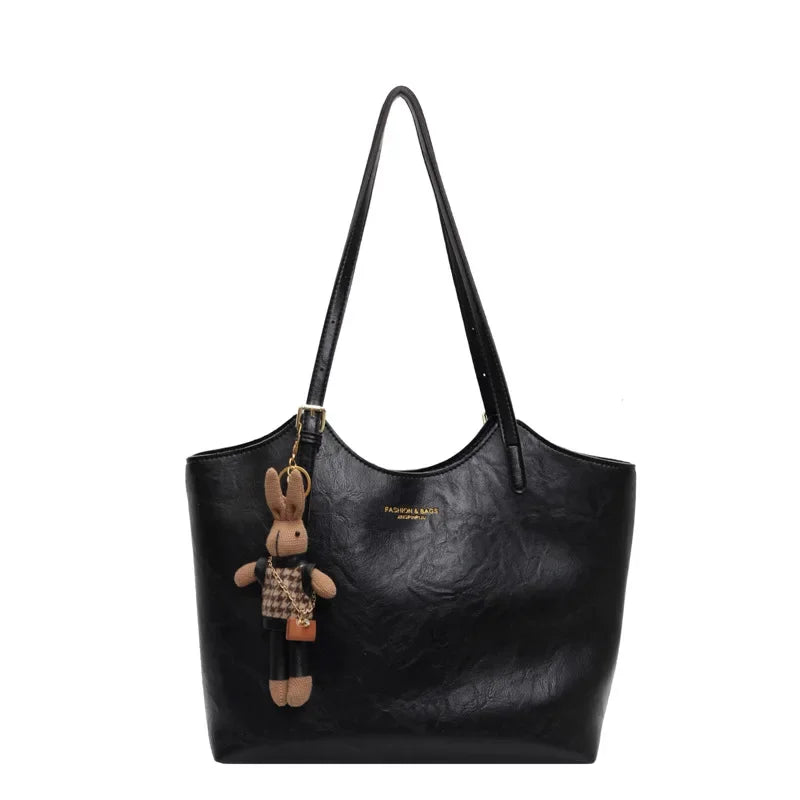 Large Capacity Leather Tote Bag