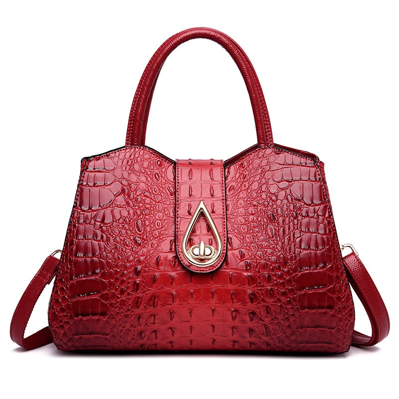 Ladies luxury handbag with brand flair