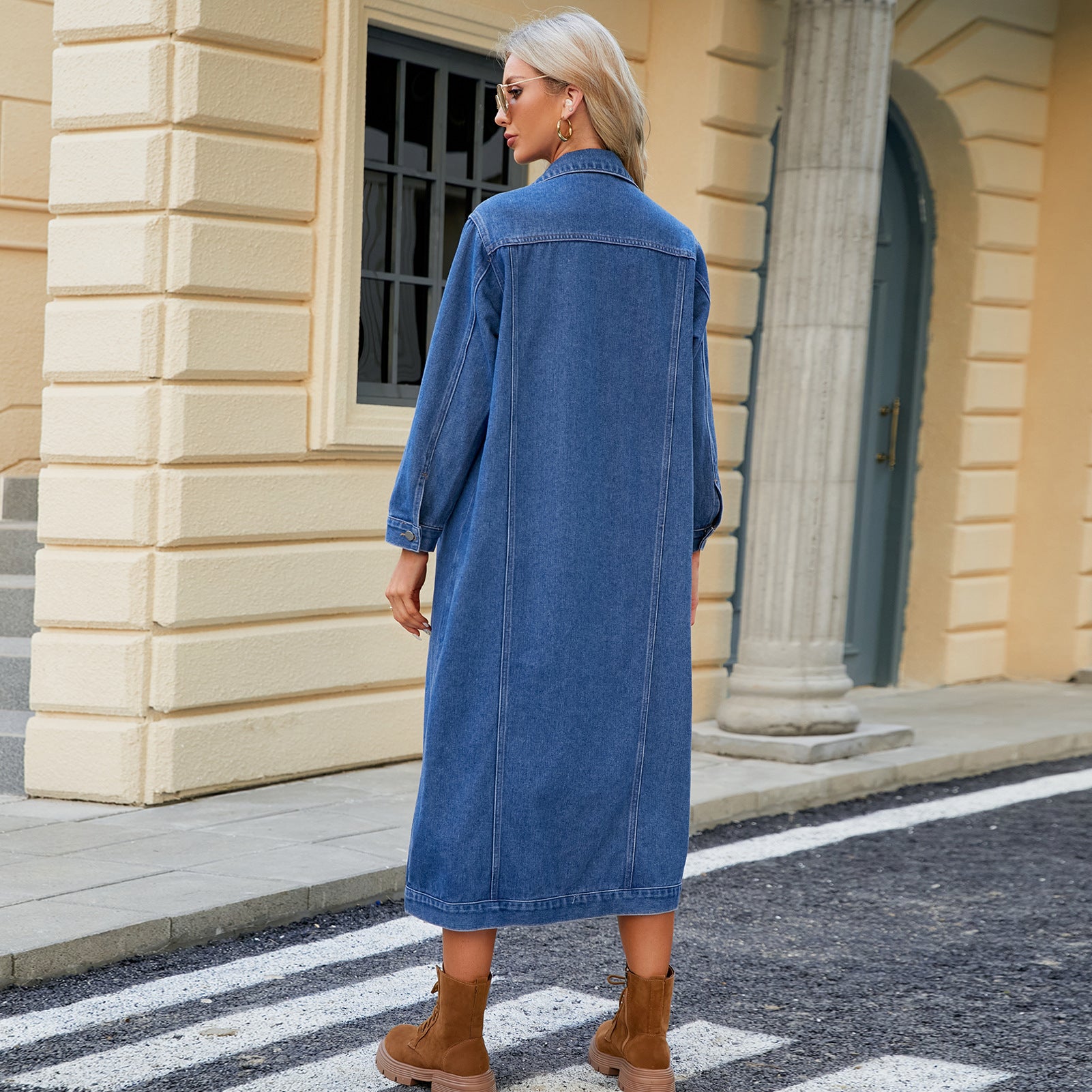 Midge - Denim Long Coat