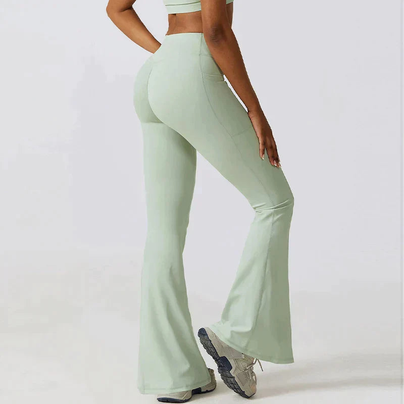 Flared Fitness Legging With High Waist