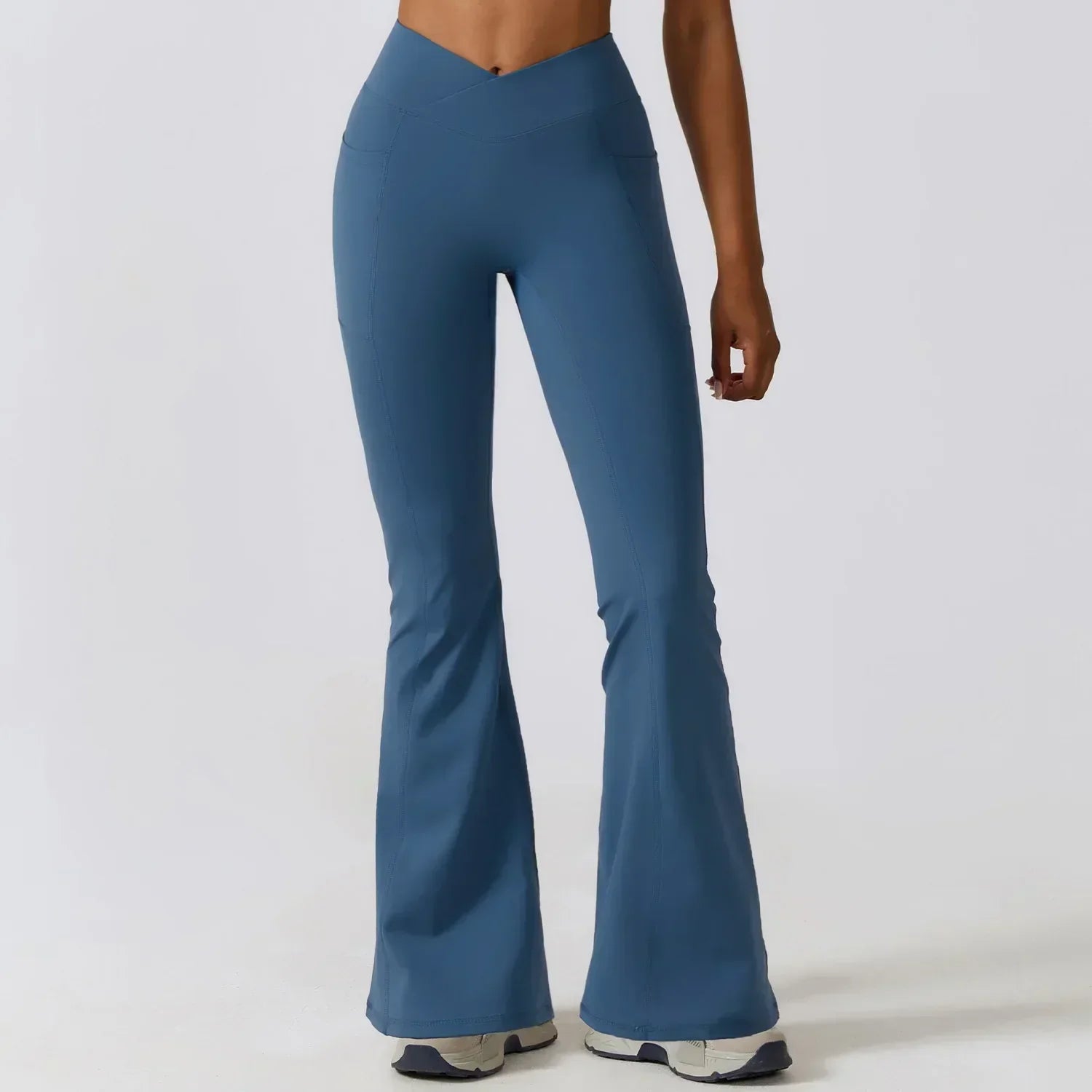 High waisted flare leggings