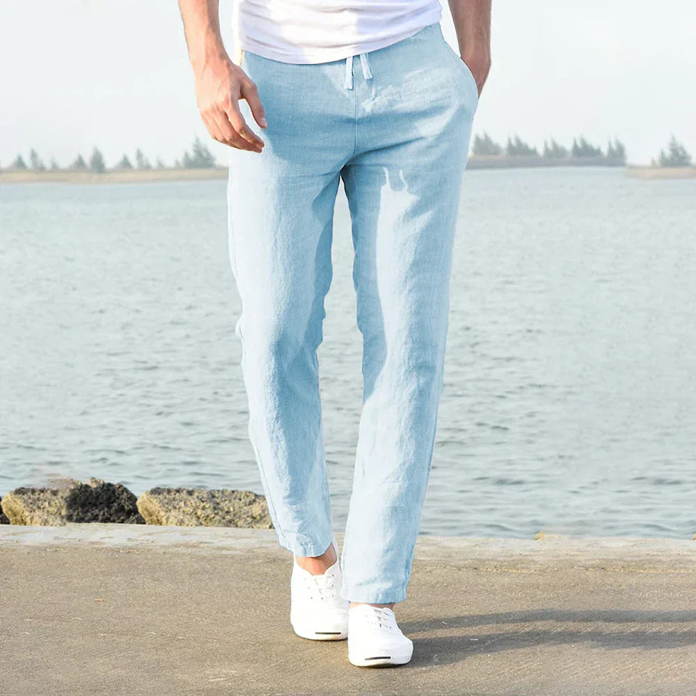 Cotton linen trousers