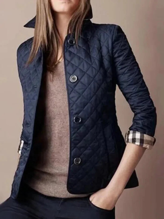 Full Sleeve Plaid Blazer Coat for women