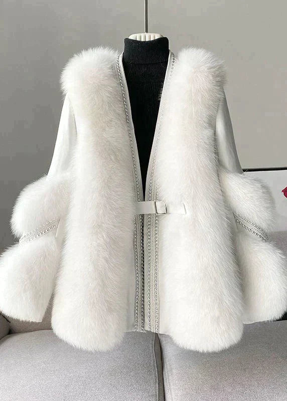 Elaine - Stylish Warm Fur Coat