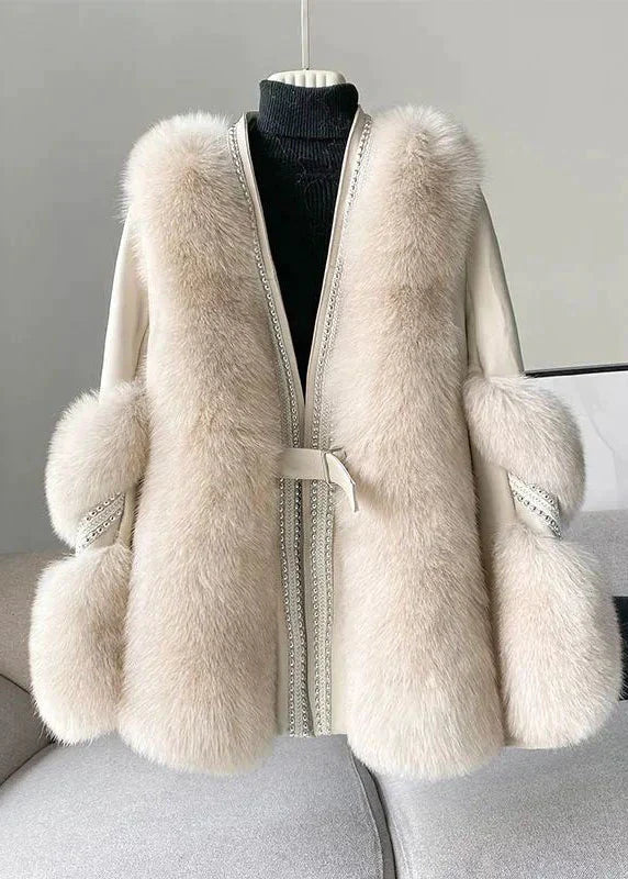 Elaine - Stylish Warm Fur Coat