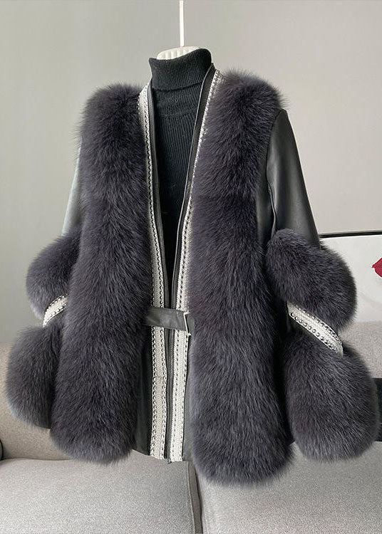 Elaine - Stylish Warm Fur Coat