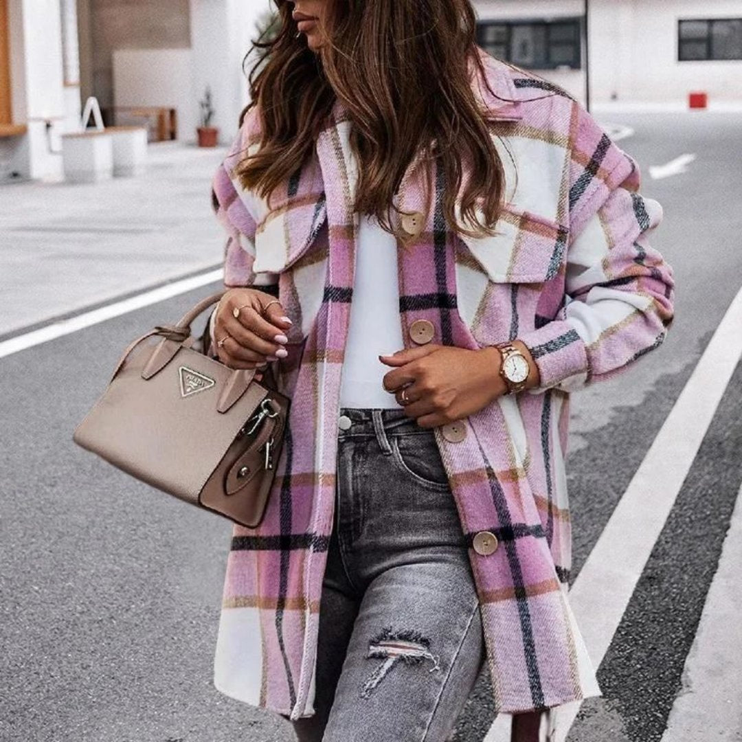 Earlene - Stylish flannel jacket