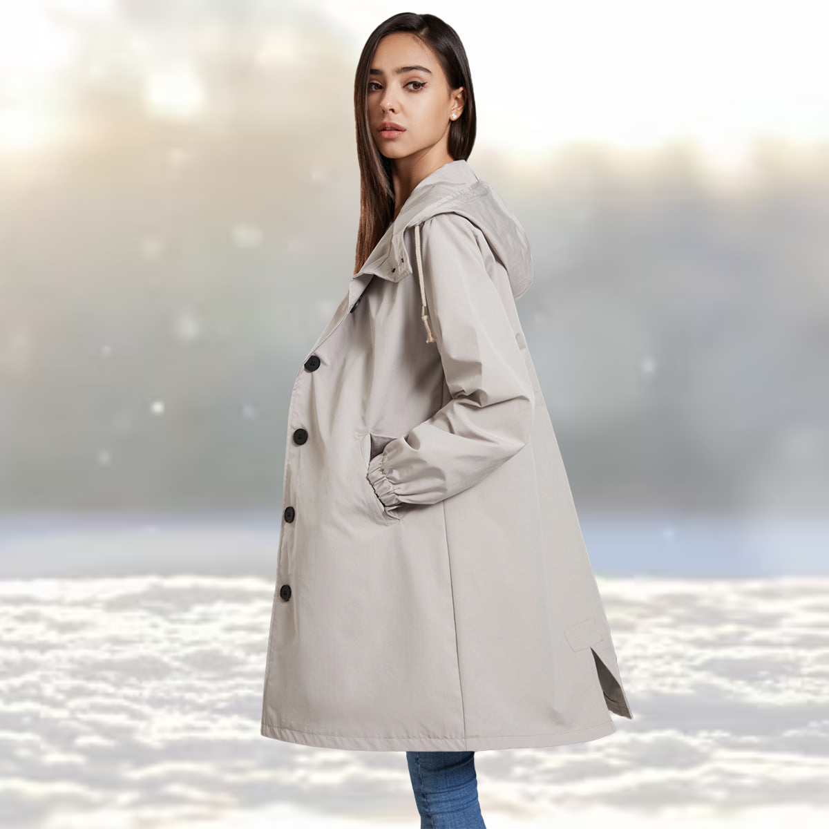 Mitzie - Hooded trench coat