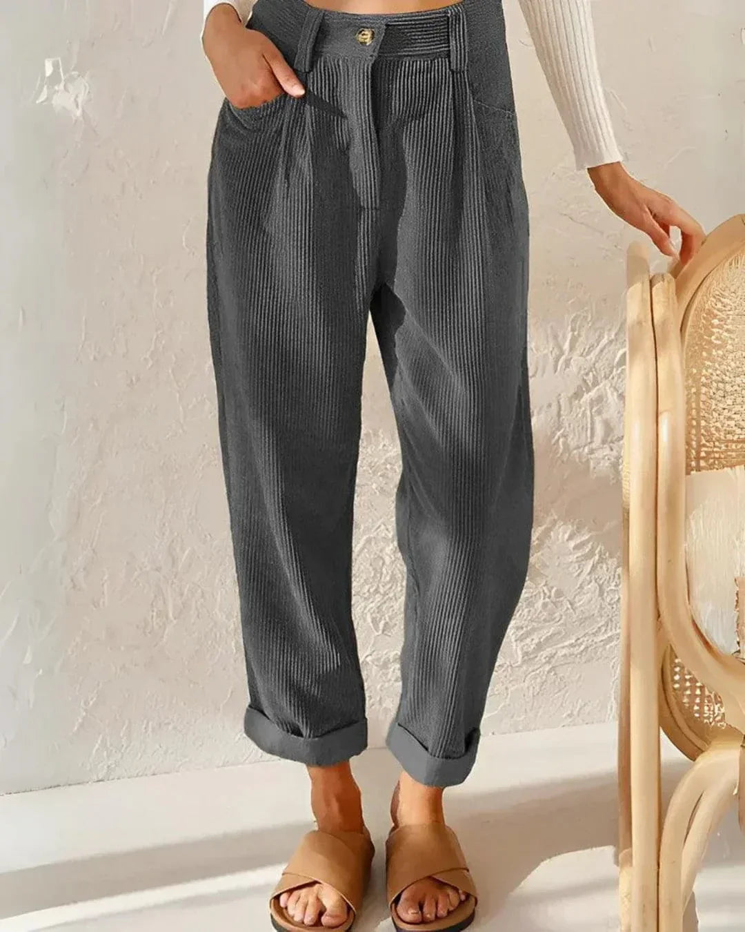 JULIA | Elegant corduroy pants