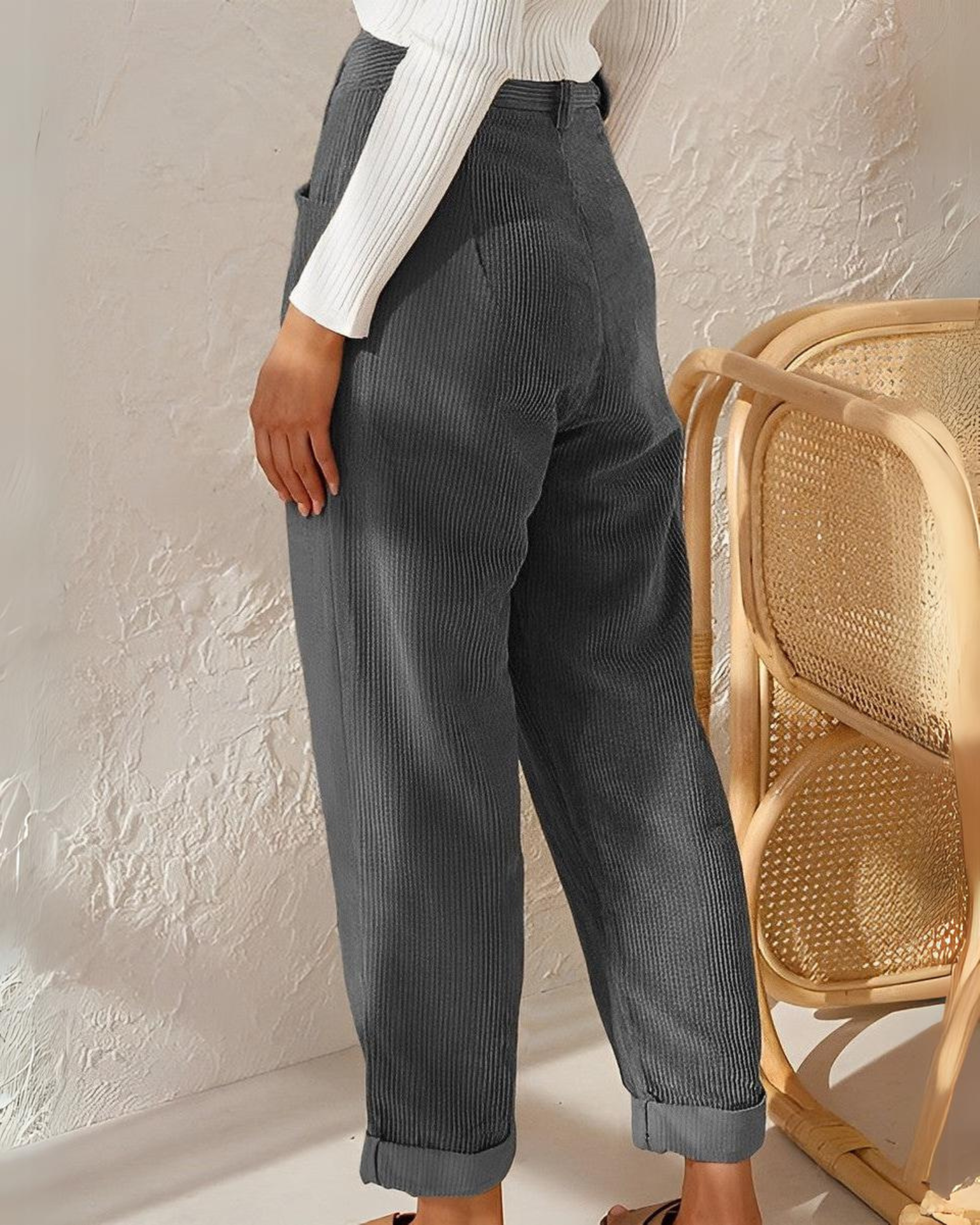 Comfortable corduroy trousers