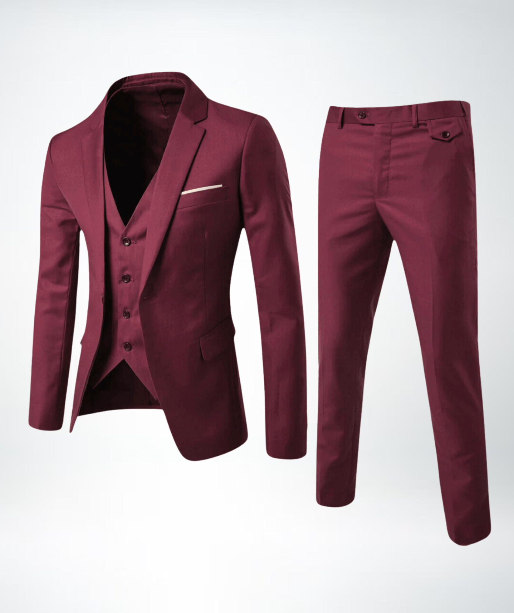 Three-piece men's suit