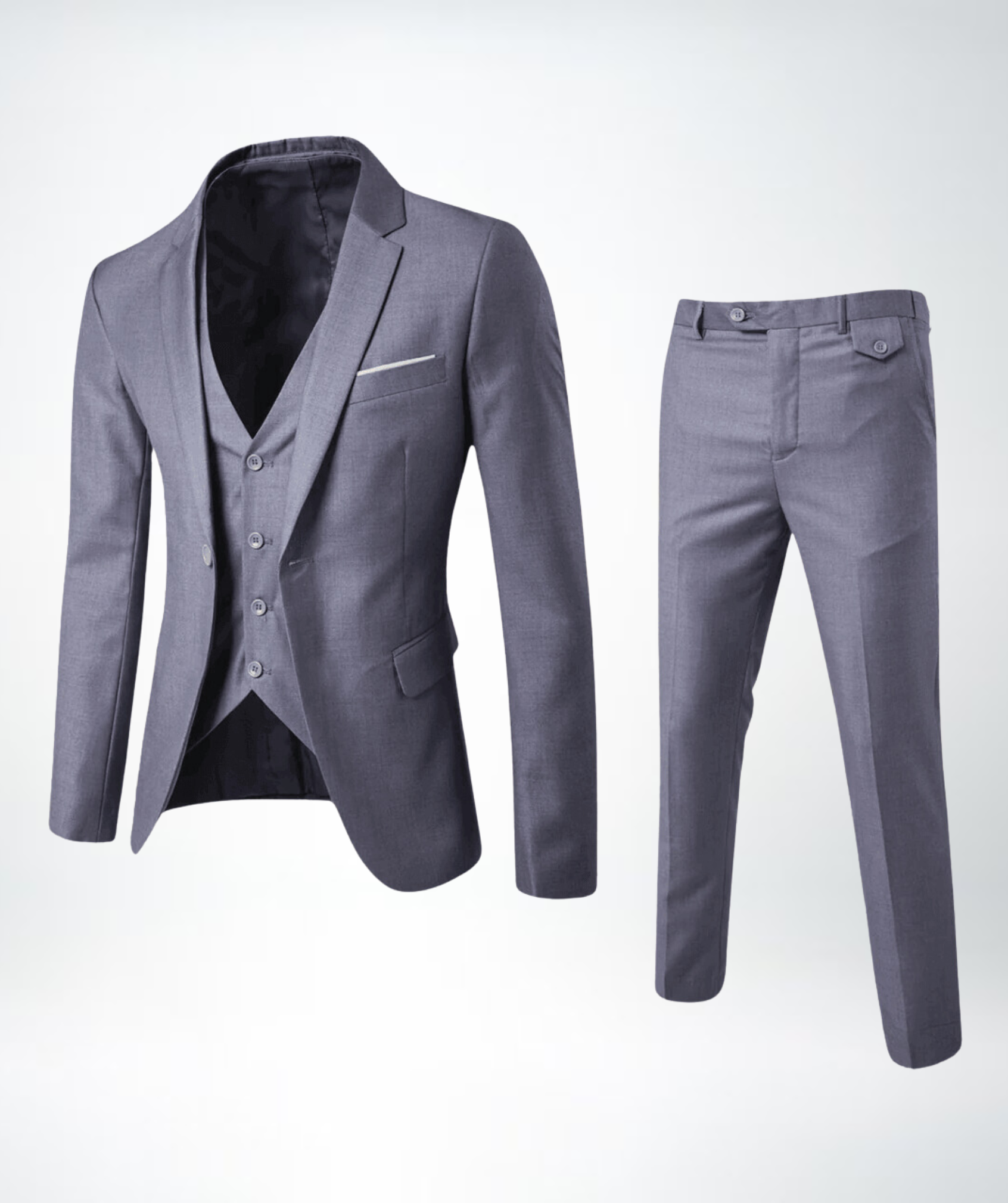 Three-piece men's suit