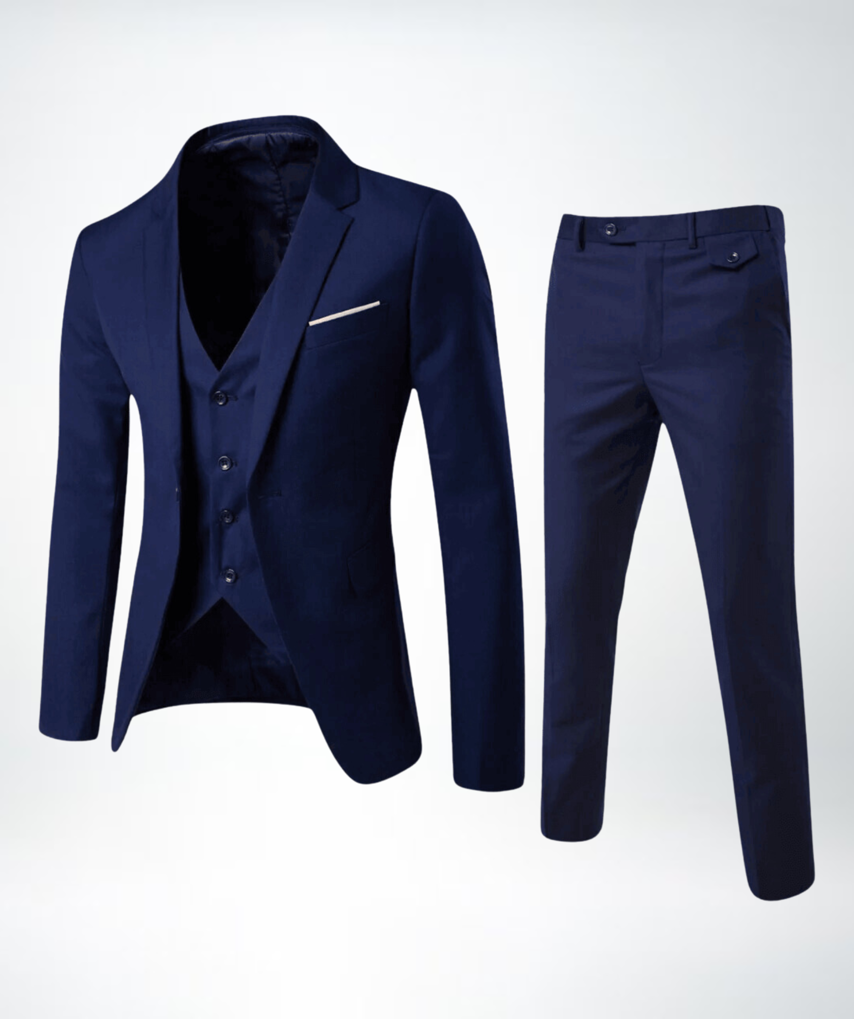 Three-piece men's suit