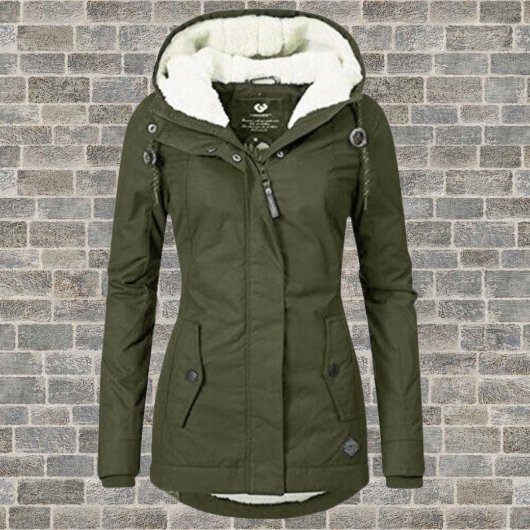 Adelhaideliyana | Hooded Winter Parka Jacket For Women