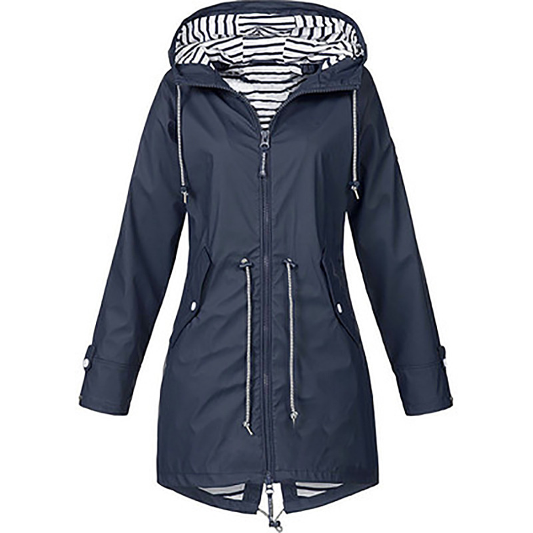 Ladies waterproof rain jacket