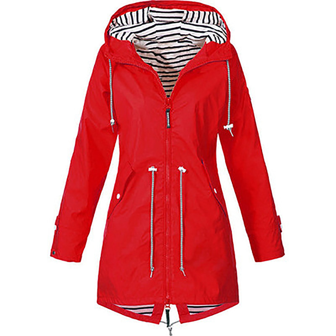 Ladies waterproof rain jacket