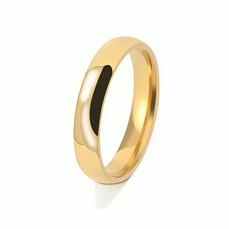 Elegant band ring with polished finish