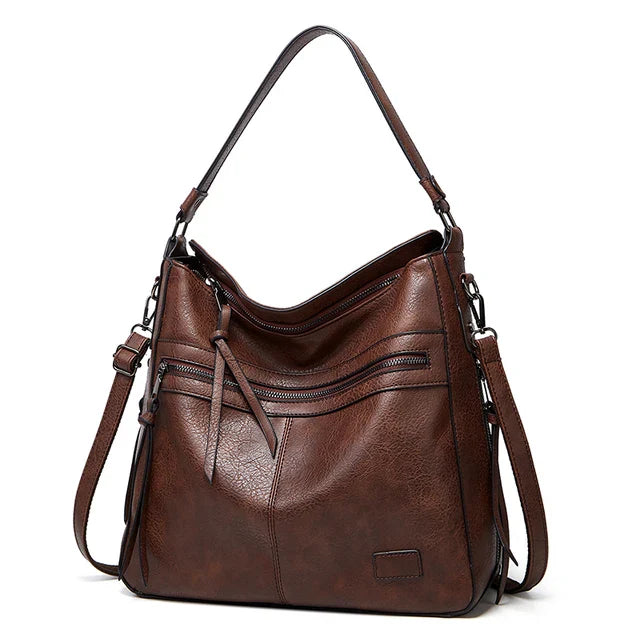 Large Leather Carrier Bag