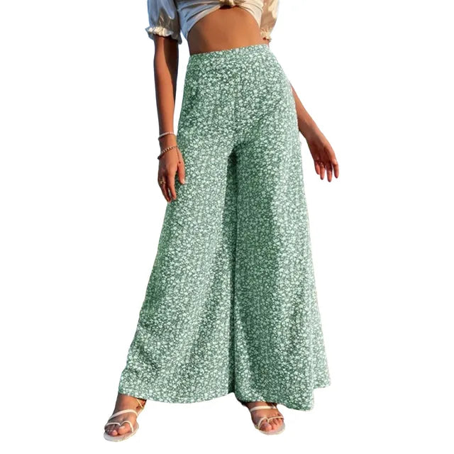 Women's trousers with wide leg