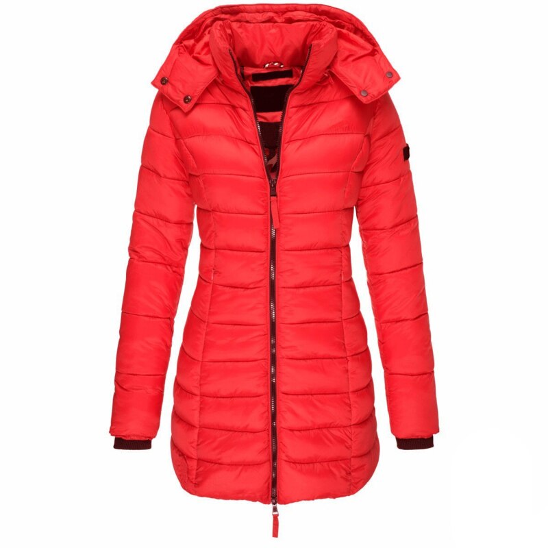 Cozy Hooded Winter Jacket with Zipper