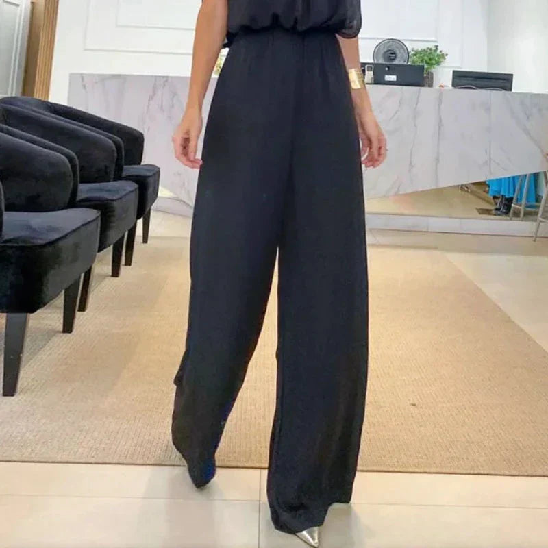 Black fashionable jumpsuit