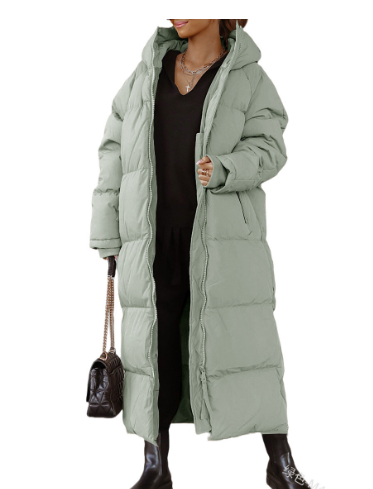 Jessica - Lined long down winter jacket for women