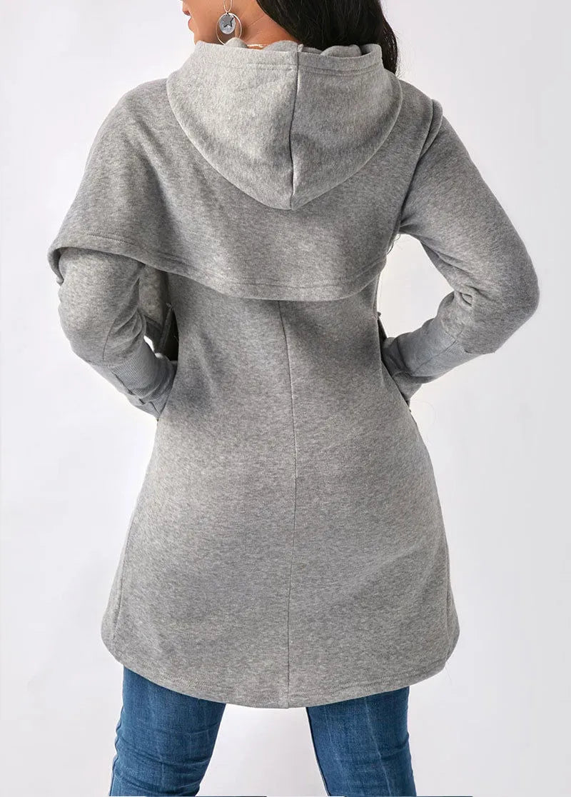 Ladies hooded jumper