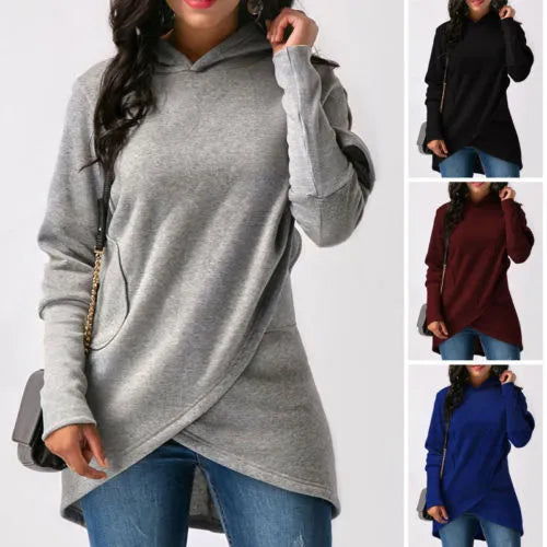 Ladies hooded jumper