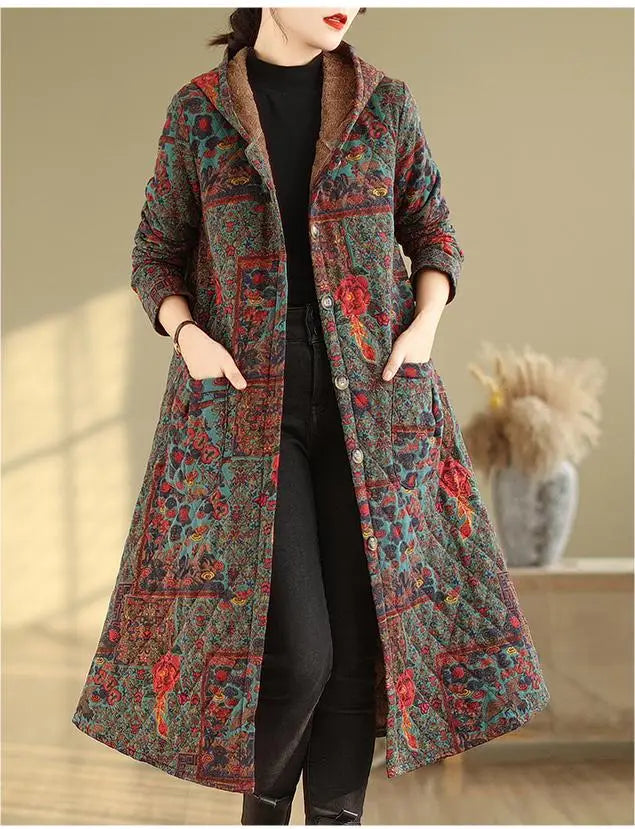 Neriah - Stylish Long Jacket with Hood