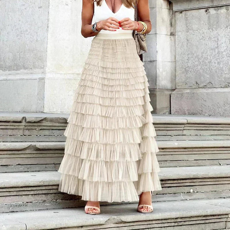 Elegant layered skirt