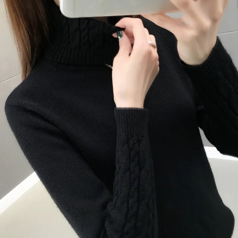 Warm Turtleneck Sweater for women