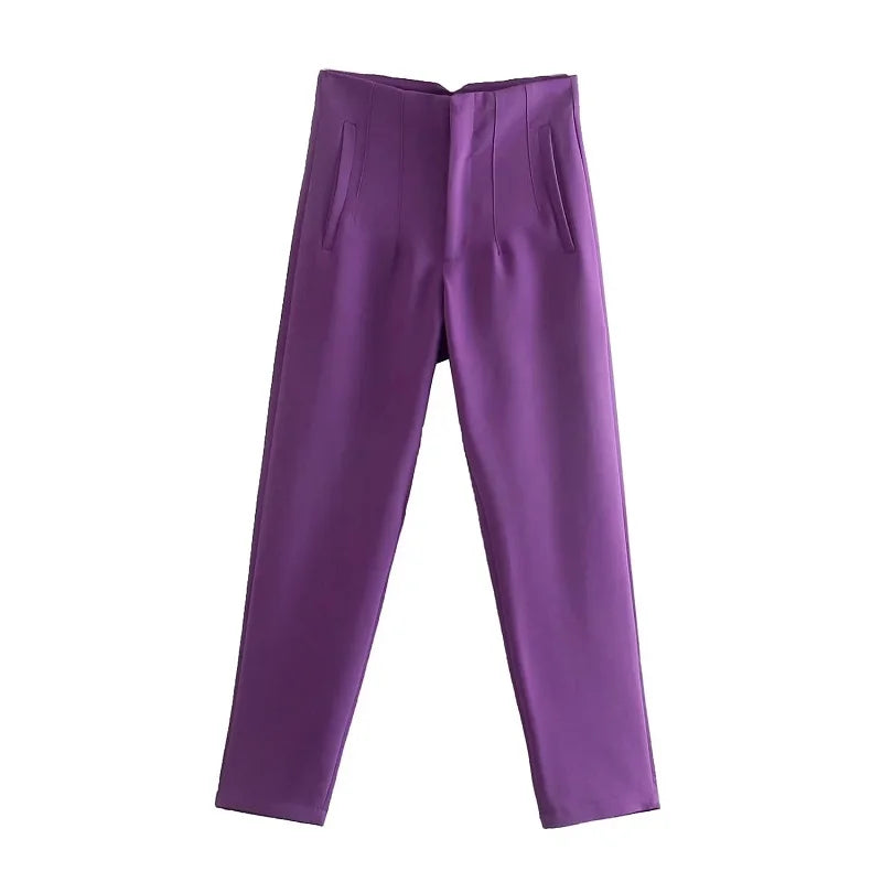 Claude™ - Elegant High-Waisted Trousers