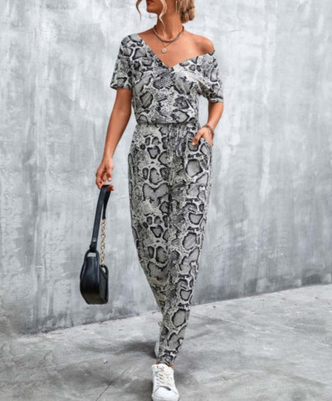 Animal Print Jumpsuit