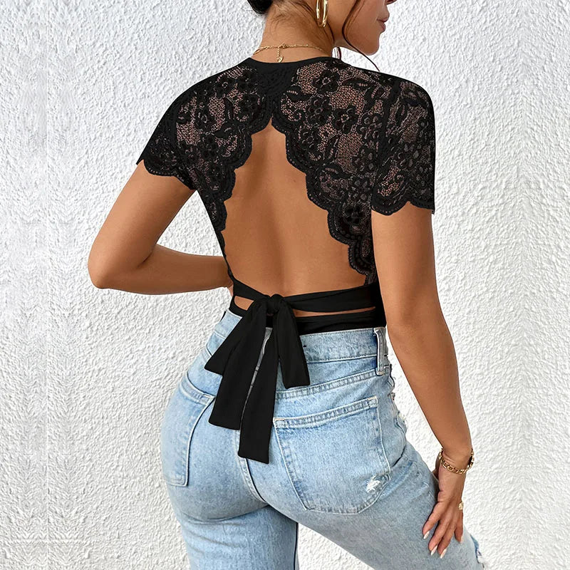 Backless bodysuit