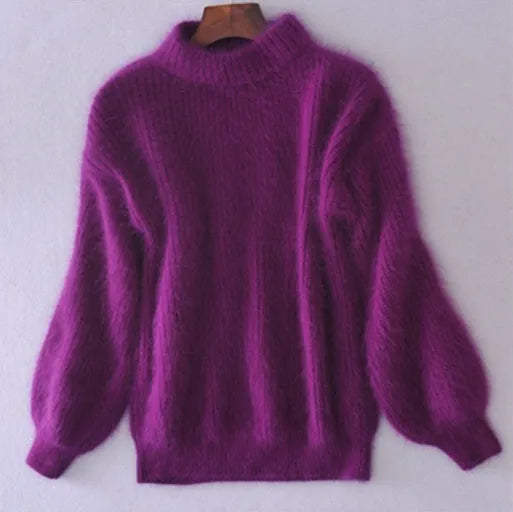 Idalia™ - Vintage Angora Knit Sweater