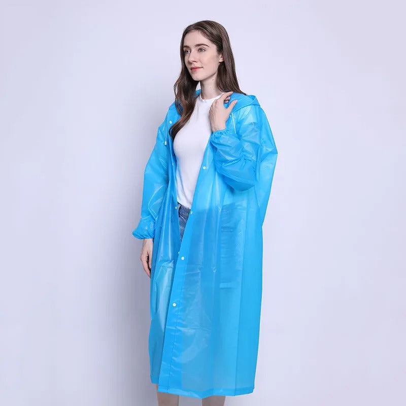 Long waterproof rain coat