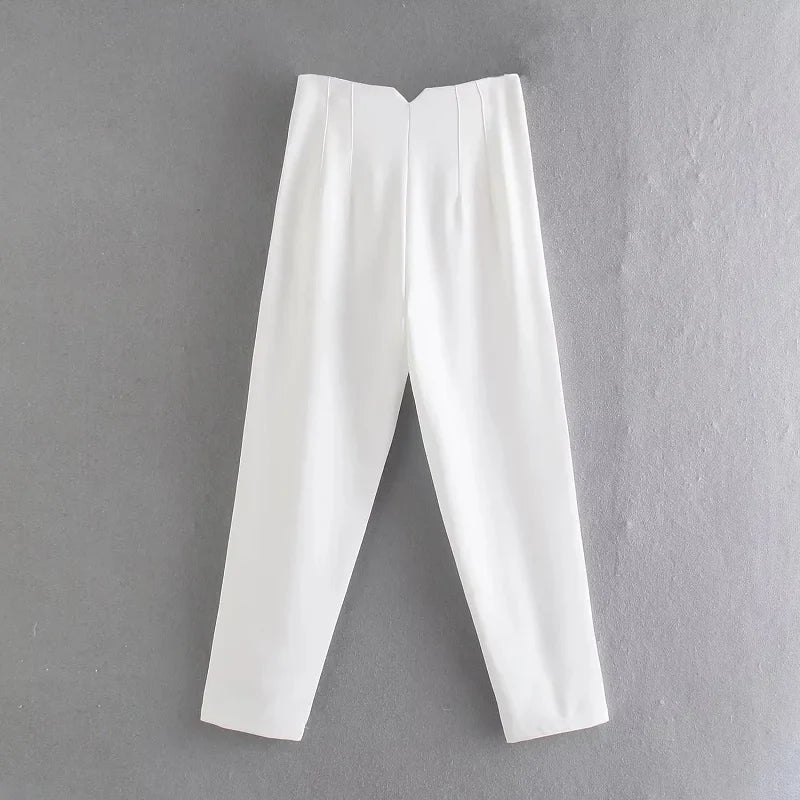 Claude™ - Elegant High-Waisted Trousers