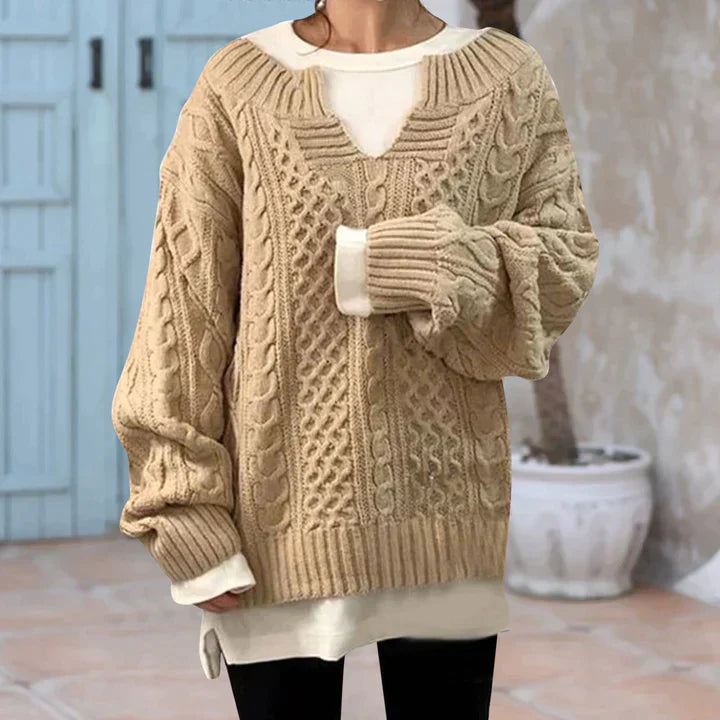 Exclusive knitted cable jumper