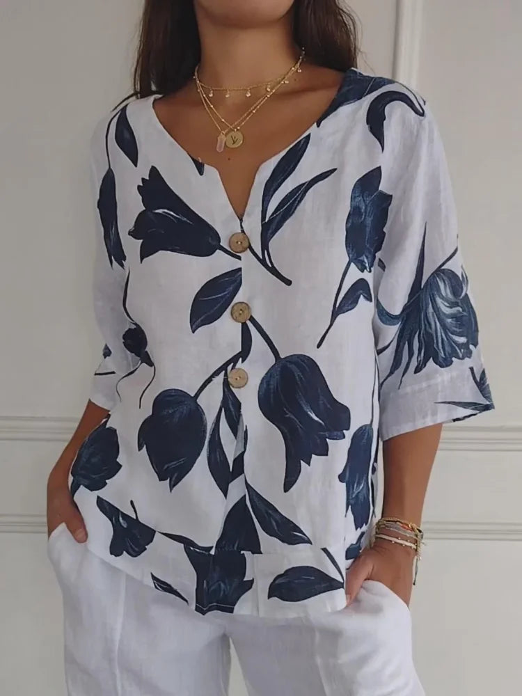 Elegant Floral Blouse