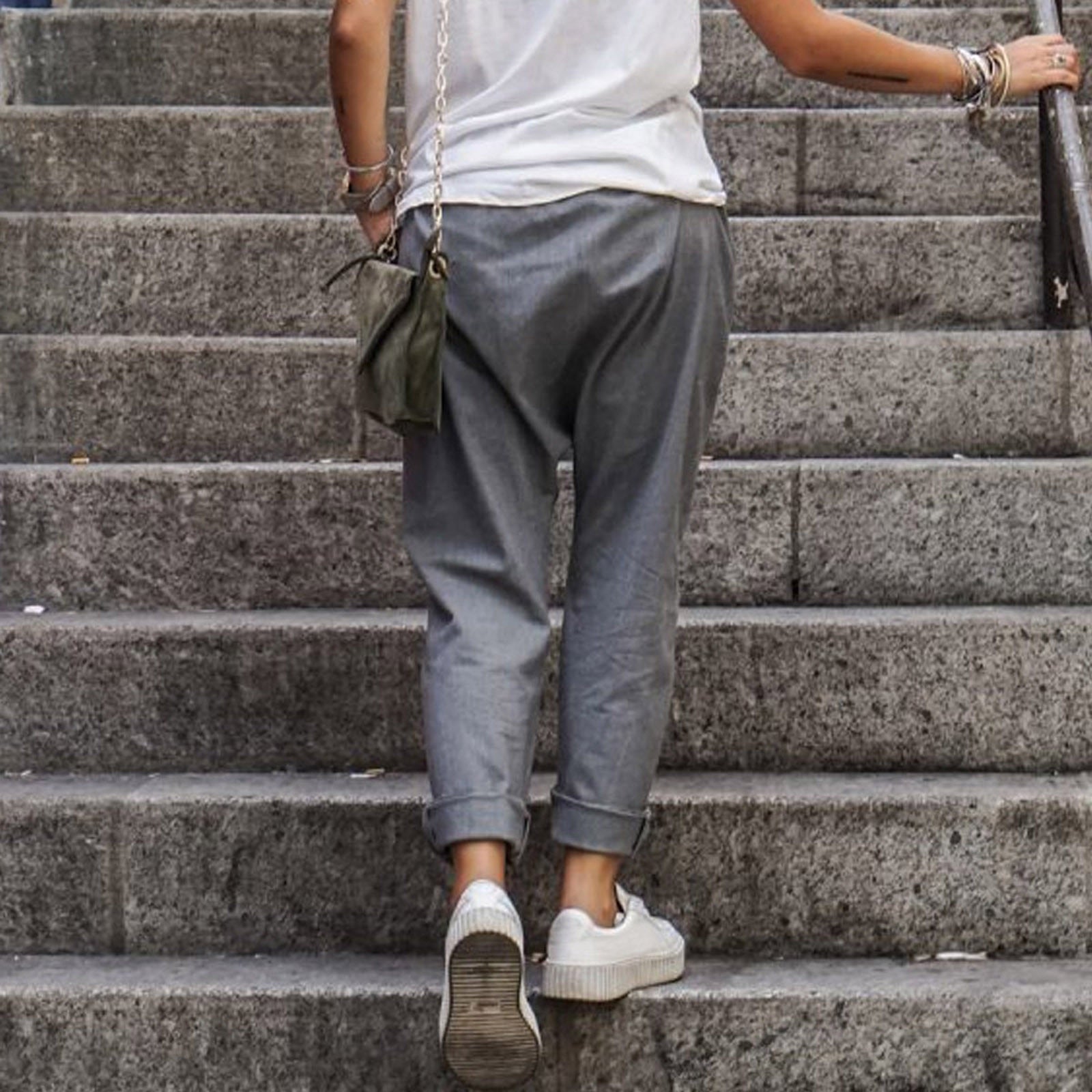 Casual linen trousers