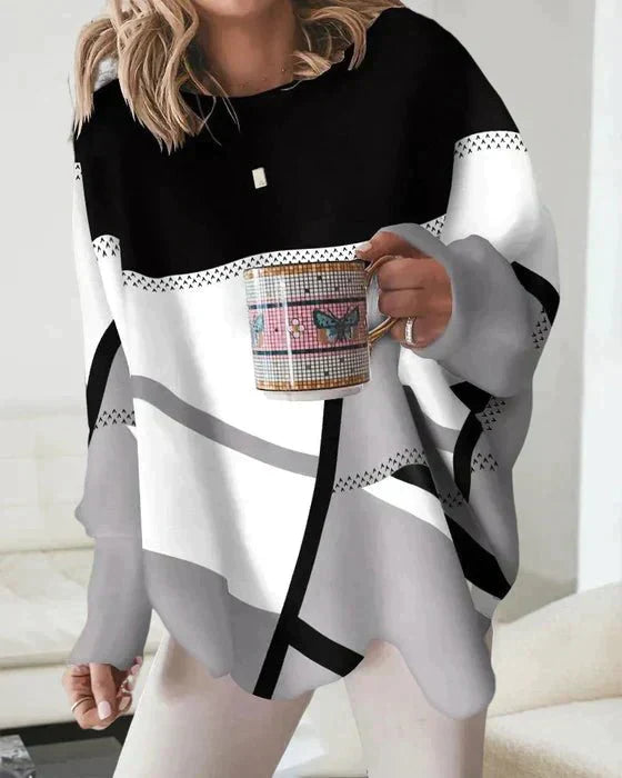 Fashionable long-sleeved top