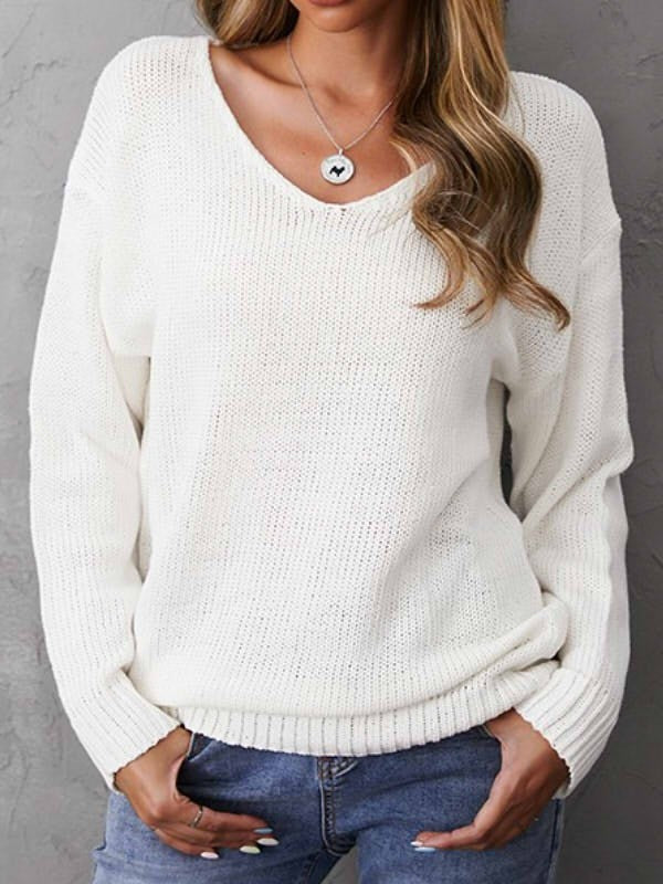 Miranda™ - V-Neck Knitted Sweater